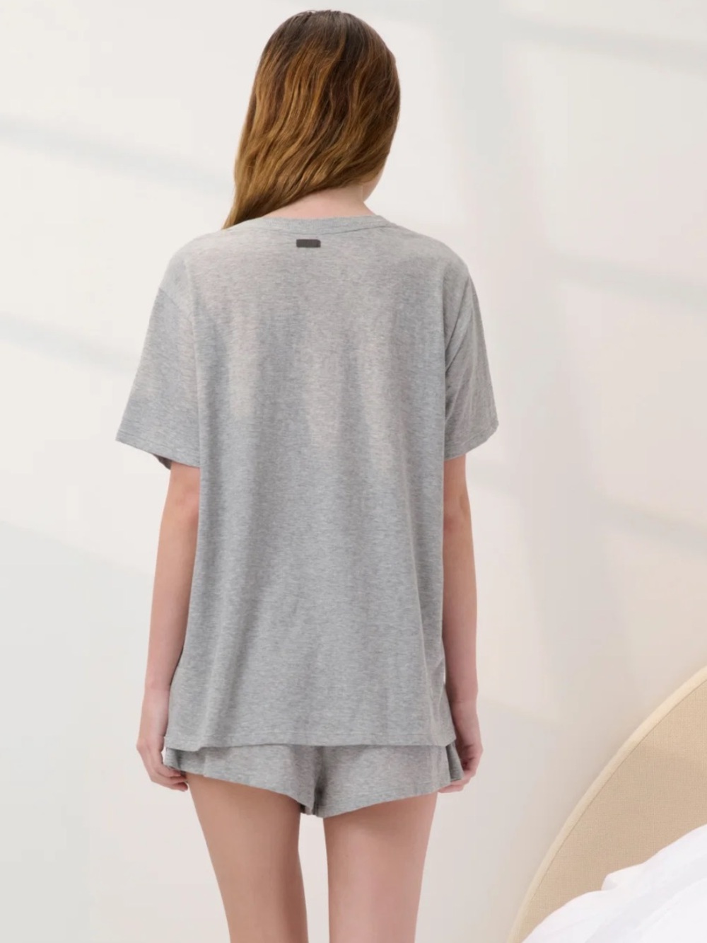Lunya Organic Pima Tee Short Set, M - Picture 3 of 8